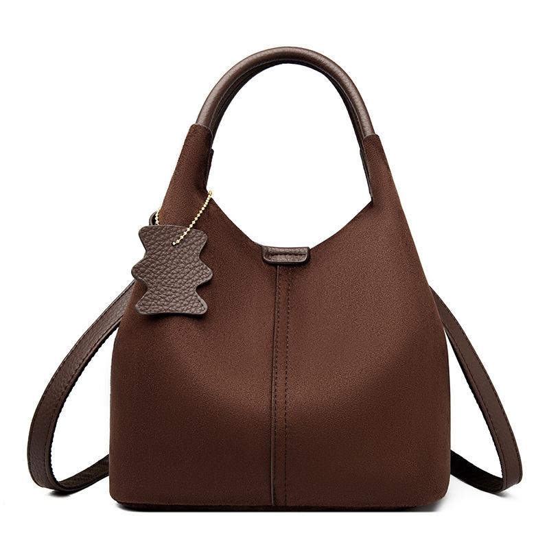 Fashion Handbag - High-end, Large-capacity Vegetable Basket Bag, Soft Leather Shoulder Crossbody Bag Casually