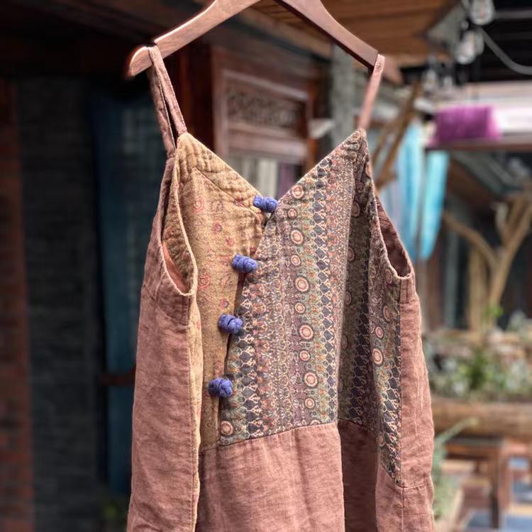 

Свободное платье-майка в стиле пэчворк – Дизайн «Падшая древняя грязь» One Size