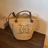 Bag women's new summer versatile straw woven shoulder bag casual woven bag beach vacation bucket bag