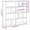 VidaXL Bookcase/Room Divider Artisan Oak 105x24x102 Cm, Room Divider, Partition, Cabinet To 855831