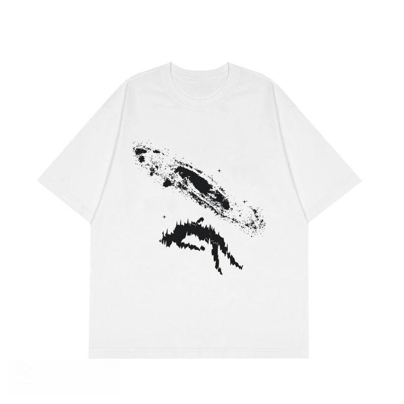 

Мужские футболки с графикой Оверсайз Хлопок Высокое качество Винтаж Харадзюку Мода Топы с коротким рукавом Футболка Y2k Уличная одежда Kaws 4XL