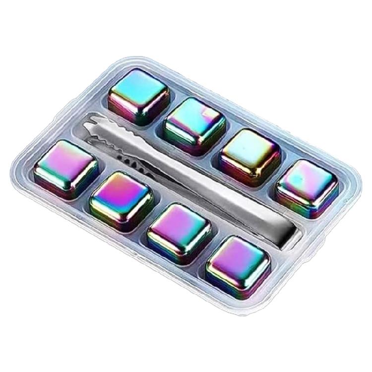 Kamínky na whiskey 4/6/8 ks s ocelovými kleštěmi Opakovaně použitelné chladiče nápojů Udržují koktejly chladné Kostky ledu pro alkoholické nápoje Džus