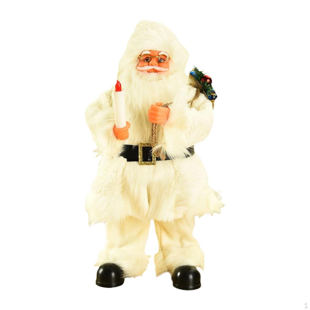 Electric Santa Claus Toy Musical Doll Home Decor with Music Figurines Singing Moving Dancing