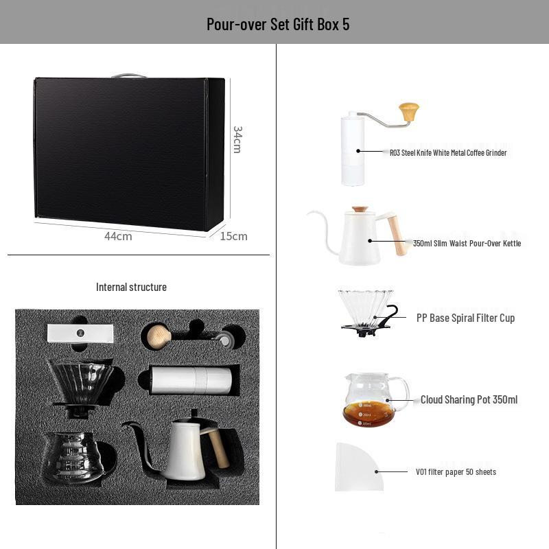 Premium Coffee Pour-Over Gift Set - Complete Utensil Collection