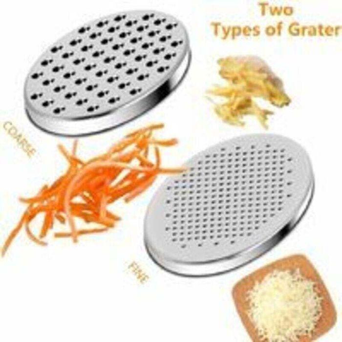 Râpe à fromage avec récipient, râpe à légumes en acier inoxydable avec boîtes hermétiques, râpe à citron pour fromage Cheddar, gin