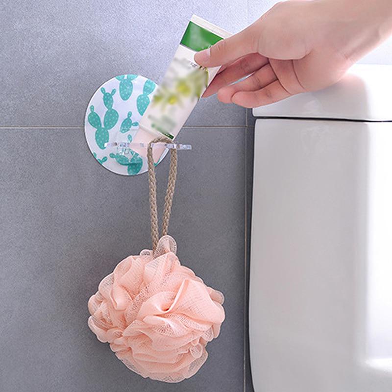 1Pcs Bathroom Toothbrush Holder Strong Suction Toothpaste Storage Rack Bath Organizer Accessories