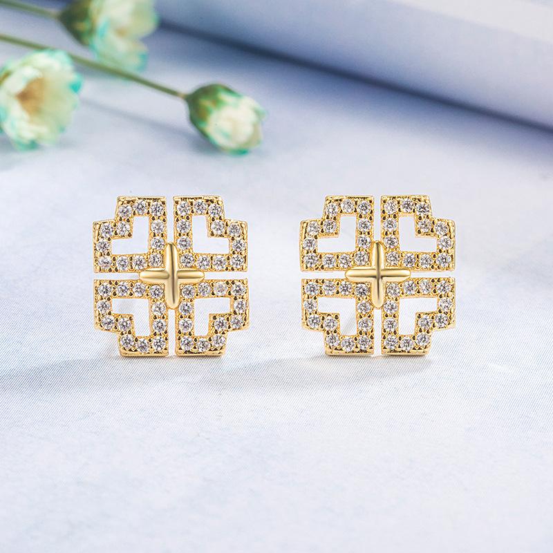Lindon Women Copper Alloy Zircon Earrings Drop Earrings For Women Wedding Party Gifts