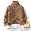Men's Retro Japanese Knit Loose-Fit Sweater with Velvet Layer