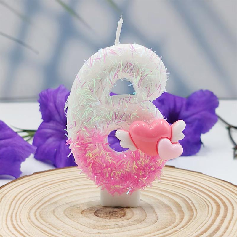 Creative Shapes, Brilliant Colors, Arrow-piercing Digital Candles, Birthday Cake Decorations, Various Specifications