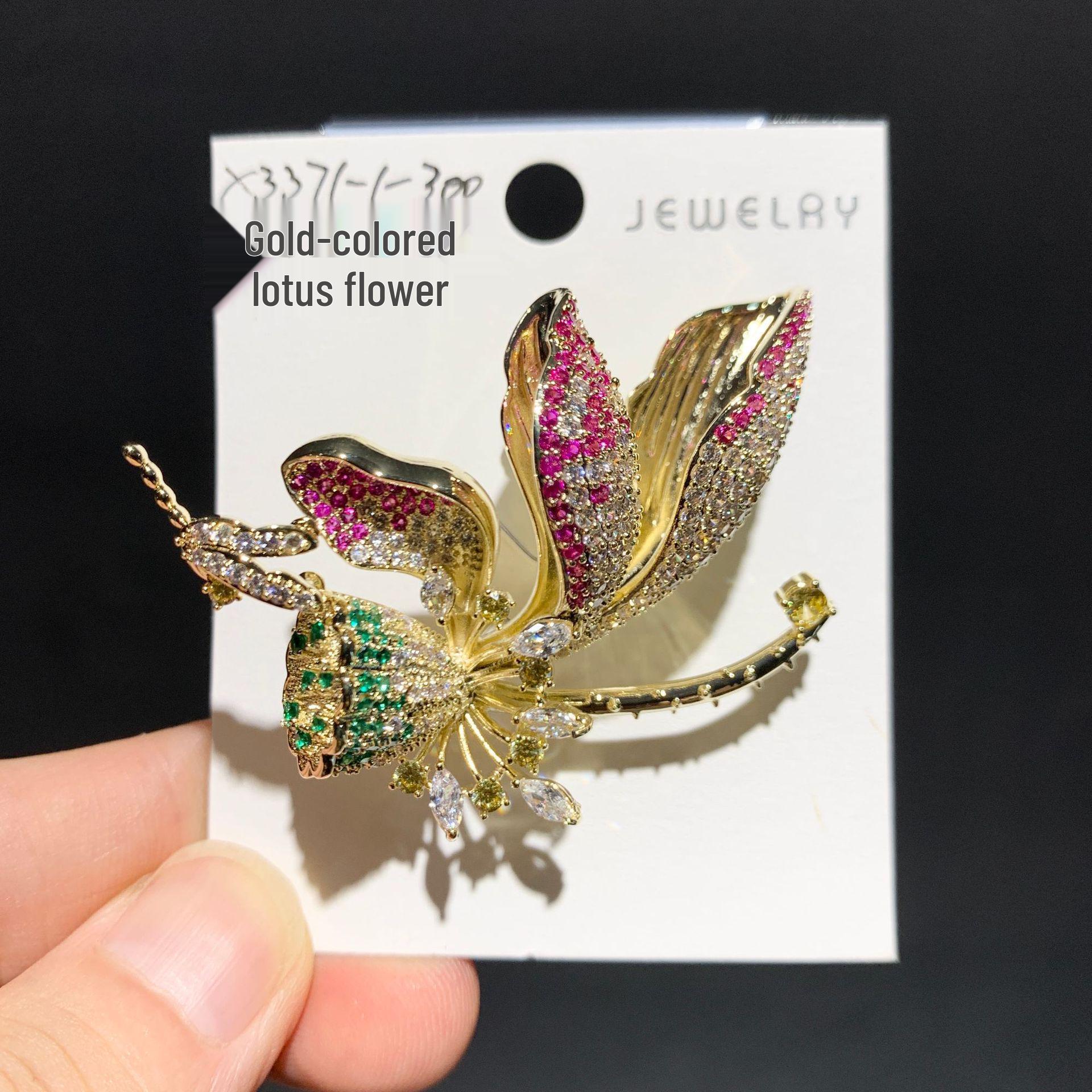 Bo Xin Yun Elegant Lotus Corsage Brooch - Classical Style, Exquisite Design