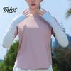 Cycling Sun Protection Sleeves Drawstring for Women, UPF50+ Anti-Slip Adjustable Arm Sleeves, Gradient Cooling Outdoor Sports Ice Silk Sleeve,