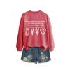 Womens Oversized Cotton Blend Hoodie Sweatshirt With Graphic Print Winter Casual Wear