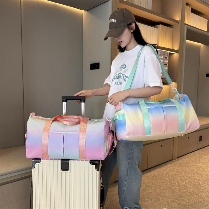 Fashion Colorful Yoga Fitness Bag Women's Independent Shoes Warehouse Storage Travel Bag Gifts Sports Bag