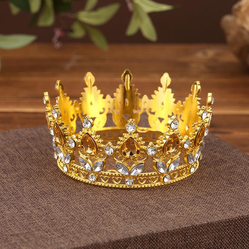 Bridal Wedding Tiaras Little Crown Brithday Cake Baking Decorative Head Jewelry Children'S Small Diadem Hair Accessories
