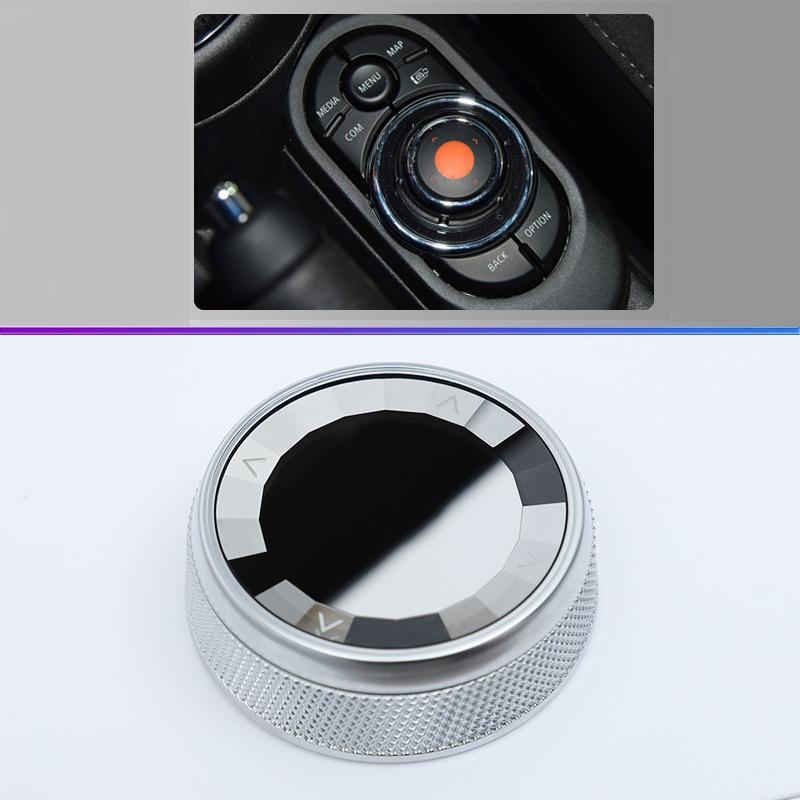 For Mini Cooper F54 F55 F56 F57 F60 Countryman Crystal Multimedia Knob Button Cover Stickers Decorative Accessories