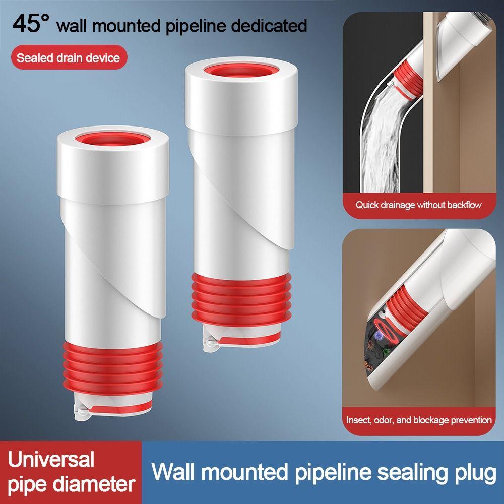 

45° Drain Pipe Seal Plug Stopper Sewer Strainer Plug Creative Shower Drainer
