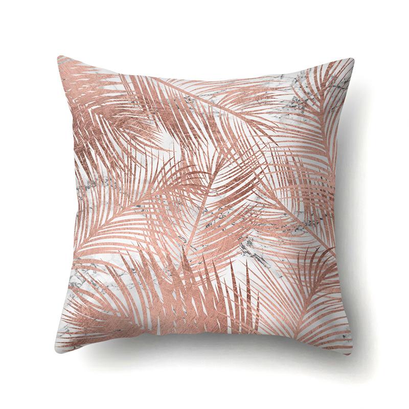Polyester Pillow Case Automobile Decoration Home Printed Pillow Case Waist Cushion Cover Car Cushion Head Cushion Cover