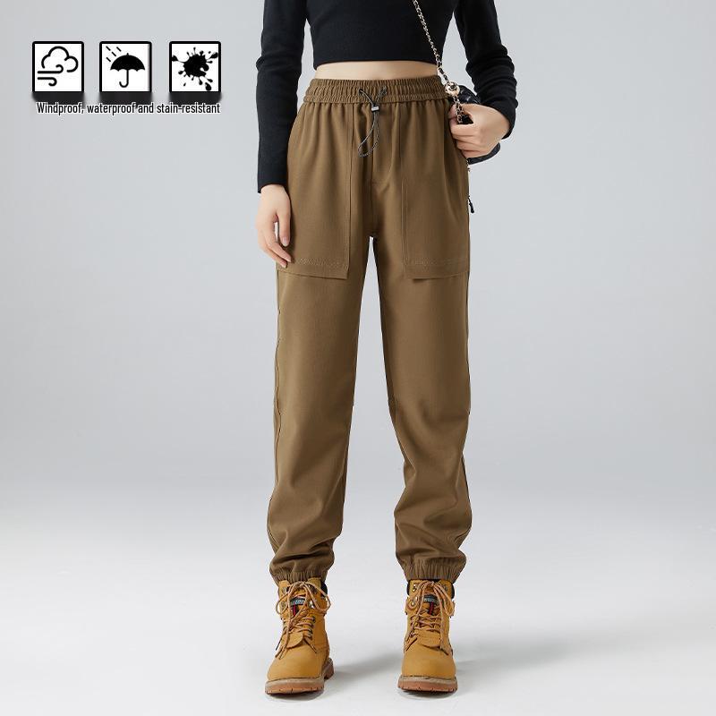 Pantalon de randonnée softshell coupe-vent et imperméable pour femmes de Bird, adapté aux sports de plein air et aux loisirs de printemps, d'automne et d'été.