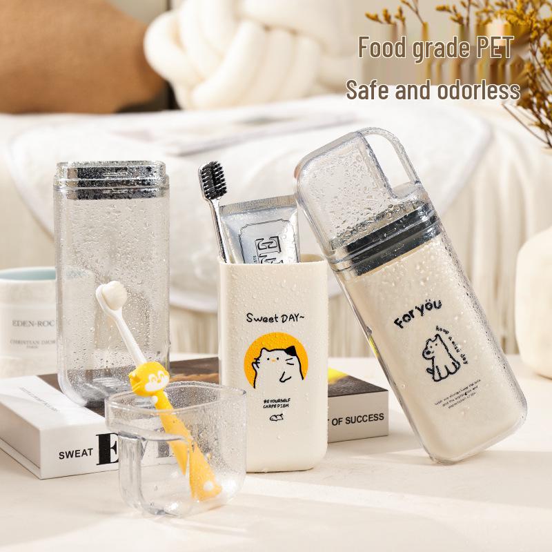 Przenośny kubek podróżny na szczoteczkę i pastę do zębów dla rodziny i dzieci
