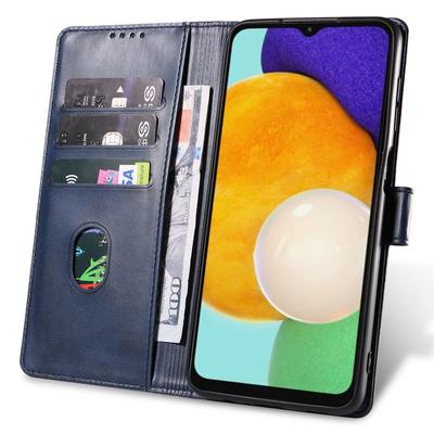 For Samsung Galaxy A34 5G Leather Phone Cover Square Magnetic Clasp Case with Stand Wallet
