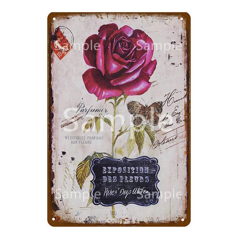 Enjoy Our Garden Kitchen FLowers Metal Tin Sign Farmhouse Home Retro Wall Painting Art Decor Beer Wine Farm Party Poster YL