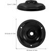 JOYINLED Lamps Canopy Antique Porcelain 105MM Ceramic Cover for Pendant Lights Holder Lamp Base Indoor and Outdoor Black White
