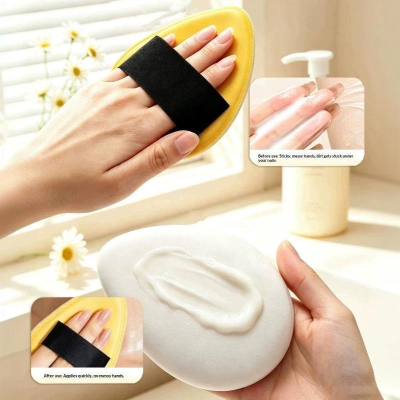 Extra Large Lotion Sunscreen Ointment Applicator Soft Leather Surface Puff Body Cleaner Shower Brush Sunscreen Applicator