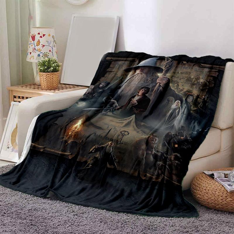 

Lord of the Rings: The Fellowship of the Ring Poster PrintPrint Blanket, Soft Blanket For Sofa Office Bed And Travelling Daughter Birthday G 130cm×150cm（50in×60in）