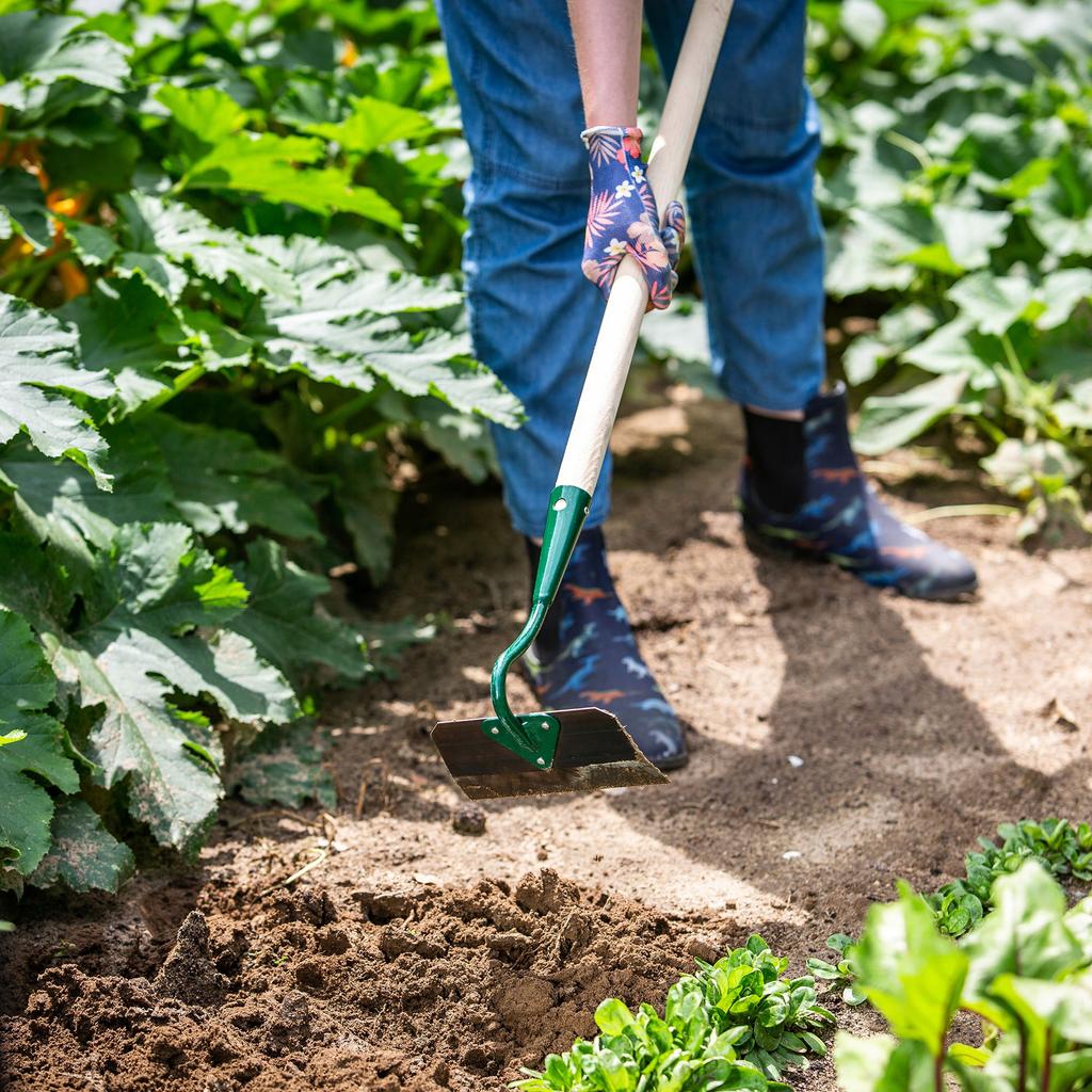 KADAX Large Hardened Hoe With Handle Garden