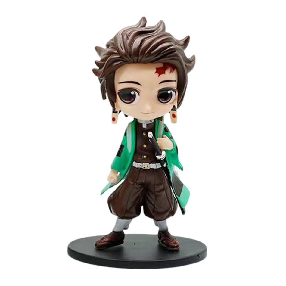 Anime Demon Slayer Figure Kamado Tanjirou Nezuko Action Figures Zenitsu Figurine Inosuke Kimetsu No Yaiba Figura PVC Model Toys