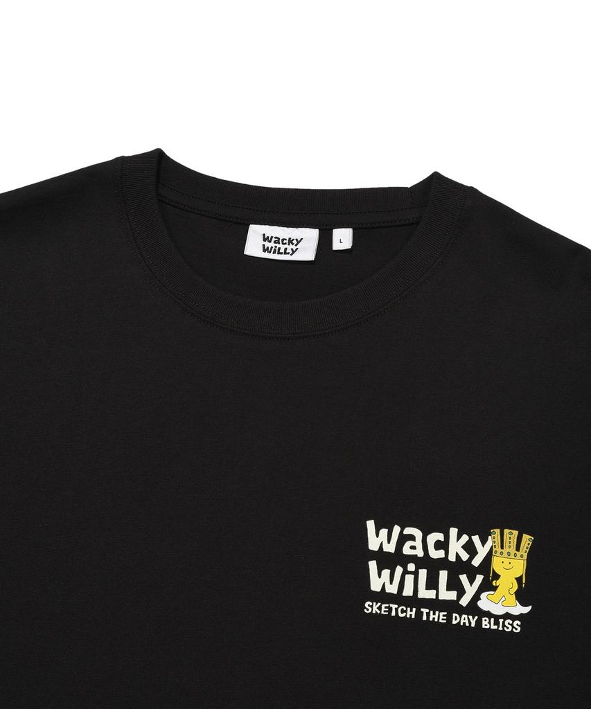 WACKY WILLY Kiki Travel Series Racing T-Shirt Black