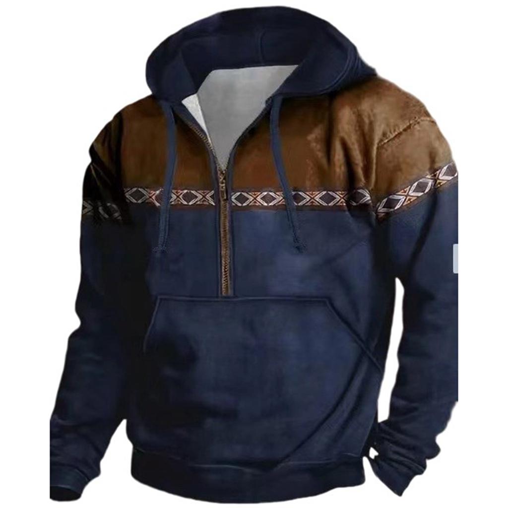 Men  Leisure  Fashion  Hooded Hood  Zipper  Hoodie