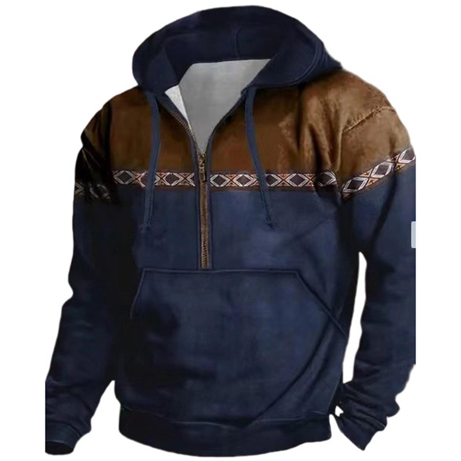 

Men Leisure Fashion Hooded Hood Zipper Hoodie XL