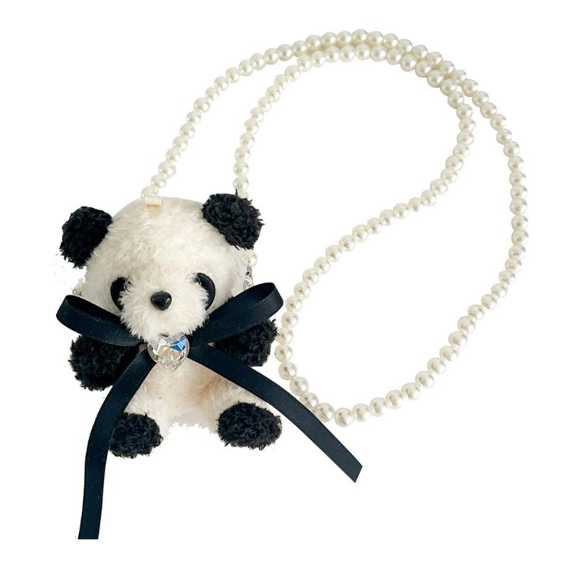 Phone Universal Neck Strap Panda Phone Crossbody Chain Stand Back Clip Holder