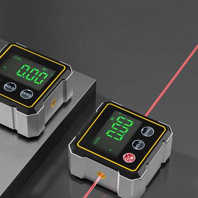 4stranný magnetický sklonoměr USB nabíjení digitální měřič úhlu nástroj stolní pila pokosový úhloměr závěsná vodováha