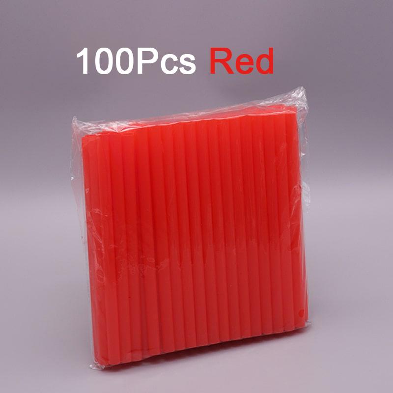 100pcs 210x11mm Bubble Tea Plastic Drinking Tubes Straws Plastic Cocktail Big Straw Milkshake Straws Plastic