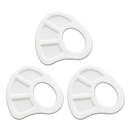 Akrilik Boya Paleti El Tipi Renk Karıştırma Tepsisi Taşınabilir Yelpaze Şeklinde Oluklu Tasarım Sanatçılar Öğrenciler İçin Mini Renk Paleti