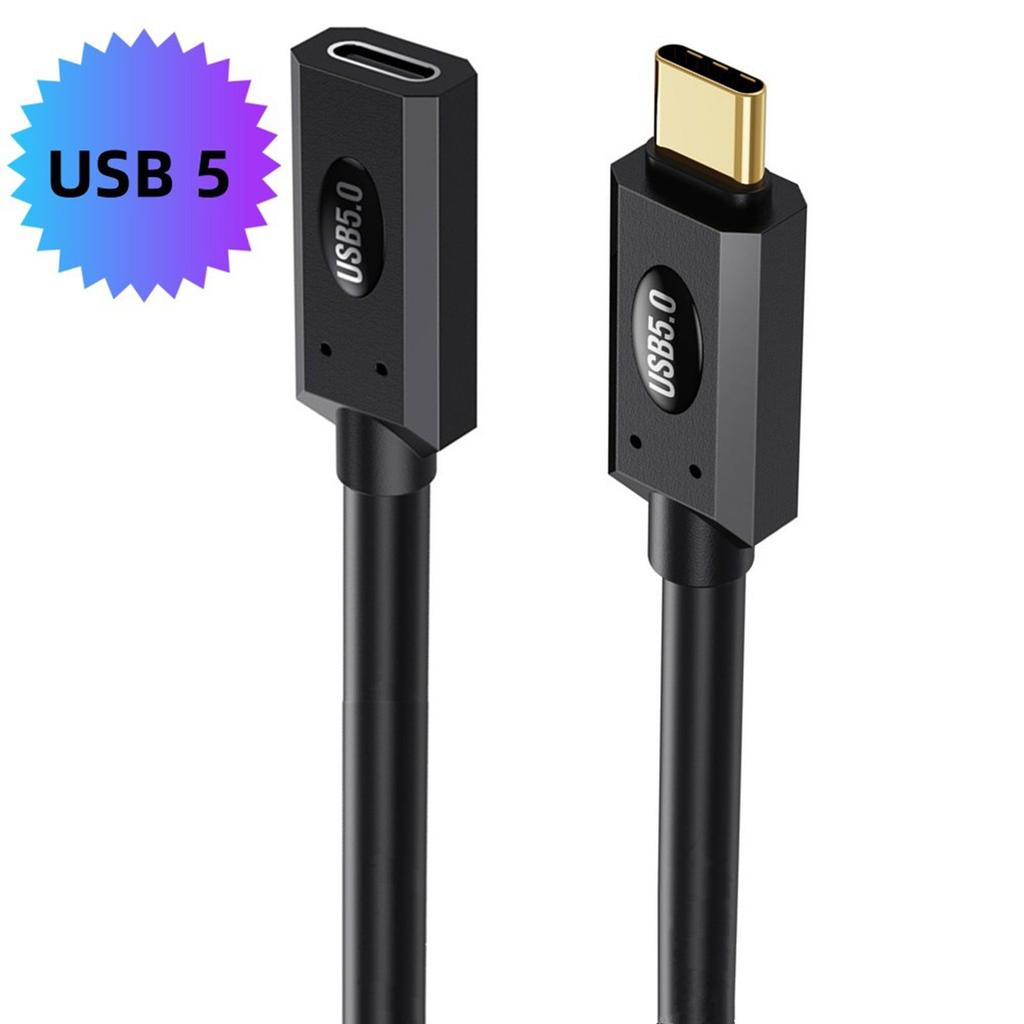 Fast USB5 Type C Cable 80Gbps Data Transfer Double 8K Triple 16K@144Hz Video Output 240W Charging for USB C Devices