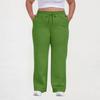 Women Plus Size Casual Loose Straight Leg Sweatpants with Pockets Drawstring Waist Relaxed Fit Lounge Trousers for Daily Wear