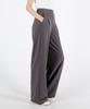 UMM Women'S Back Elastic Single-Pleat Wide Spandex Pants 2 Colors
