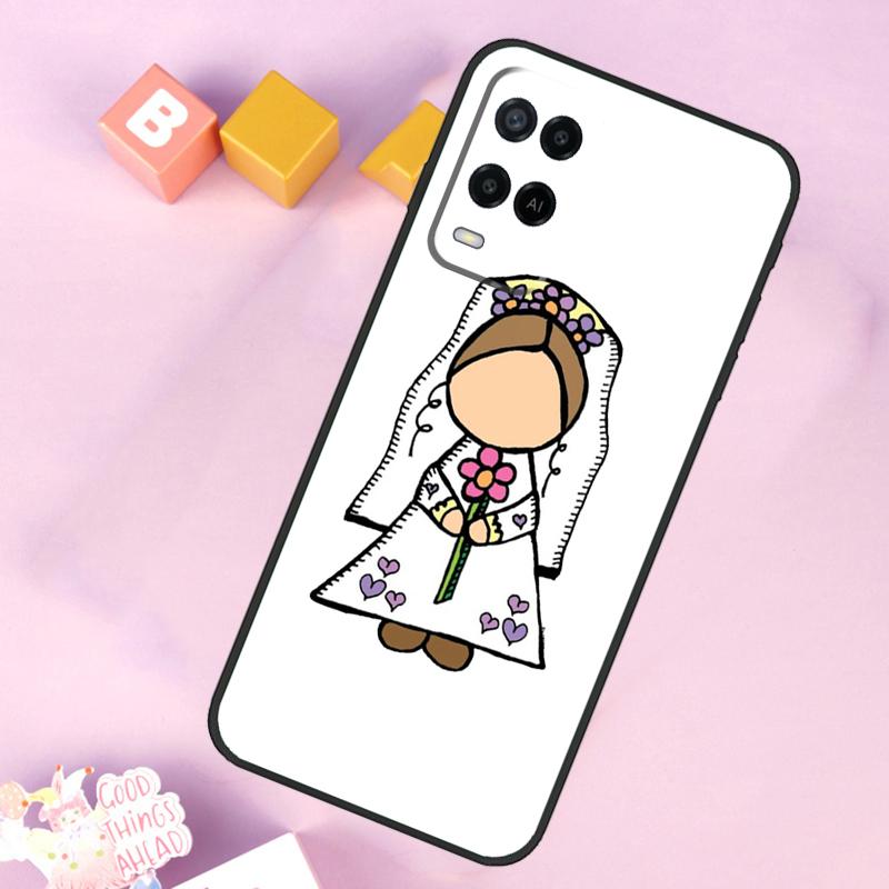 Wedding Bride Soon to Be Case For Oppo A98 A78 A18 A38 A58 A74 A94 A54 A15 A17 A57 A6 A5 Pro A16 A76 A96 A40 A60 A80
