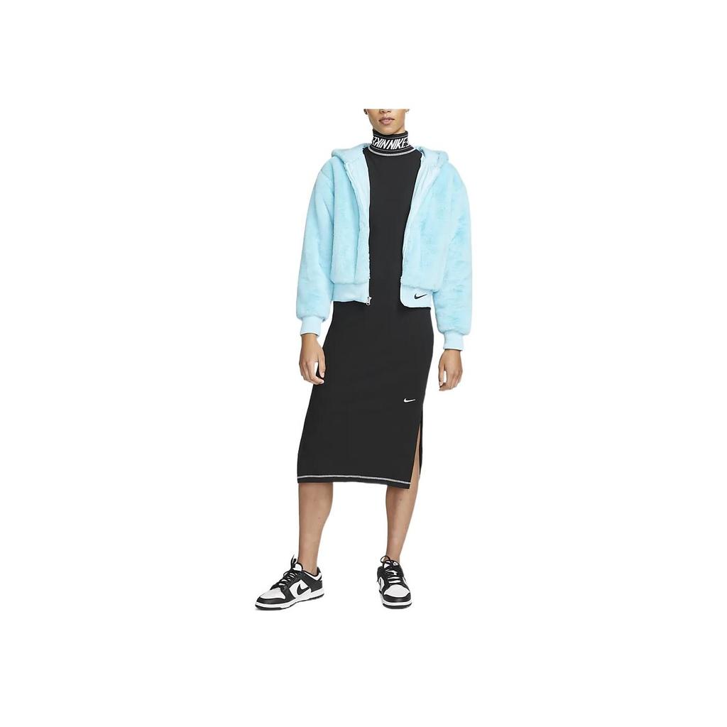 Nike Womens Sportswear Essential Faux Fur Jacket (Asia Sizing) Copa Women Streetwear DD5117-482