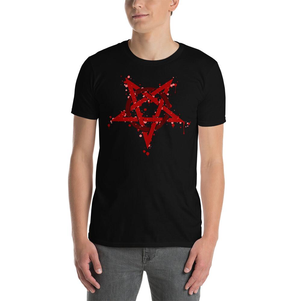

Pentagram Satanic Goth Gothic Short-Sleeve Unisex T-Shirt 4XL