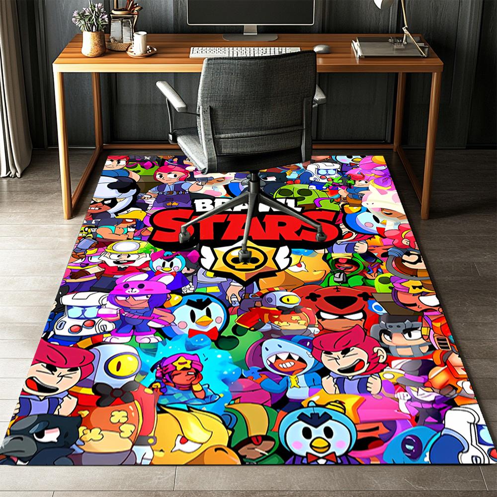 Brawl Stars Printed Carpet,Rug,for Office Chair Living Room Bedroom Kitchen Room Decor Gifts.