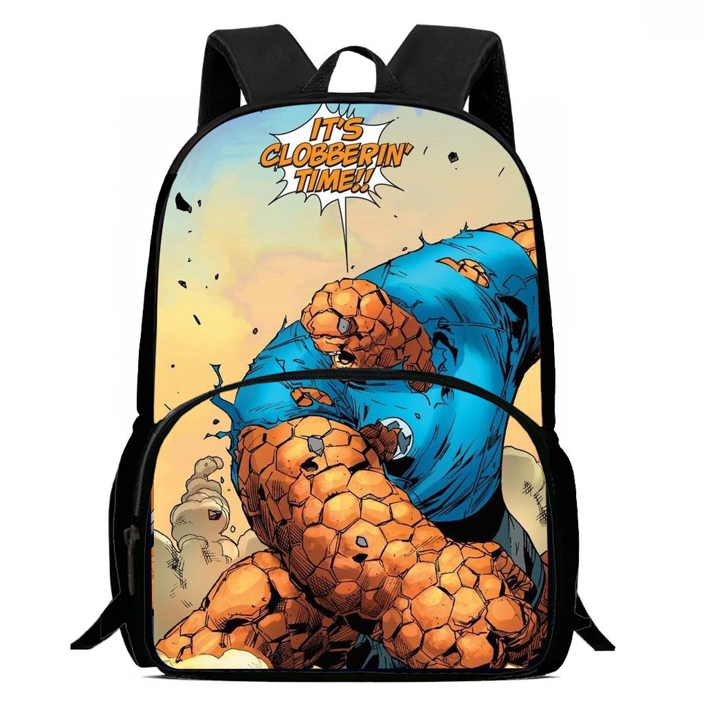 15-Inch Fantastic Four Thing Print Backpacks Large Capacity Backpack For Teenagers School Backpack For Boys&Girls