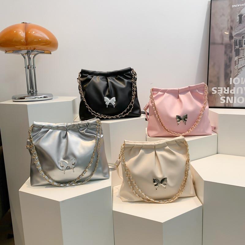 Trendy Street Style Pu Shoulder Bag For Women 2024 Summer With Bow Detail