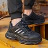 Fashion Work Safety Shoes for Men Lightweight Protective Work Sneakers Lightweight Men Shoes Breathable Shoes Anti-Puncture Work Shoe
