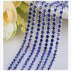 1yard/Piece 30Colors SS6-SS16 Glass Crystal Rhinestone Chain Silver Bottom Sew On Cup Chains  For Diy Garment Bags Decorations