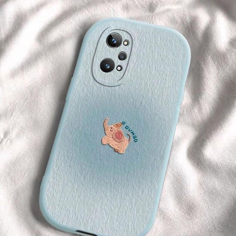 Oil Painting Baby Elephant RealmeGTneo2 Mobile Phone Case Cartoon J32018 Protective Case All-inclusive Lens GTNeo3 Silicone