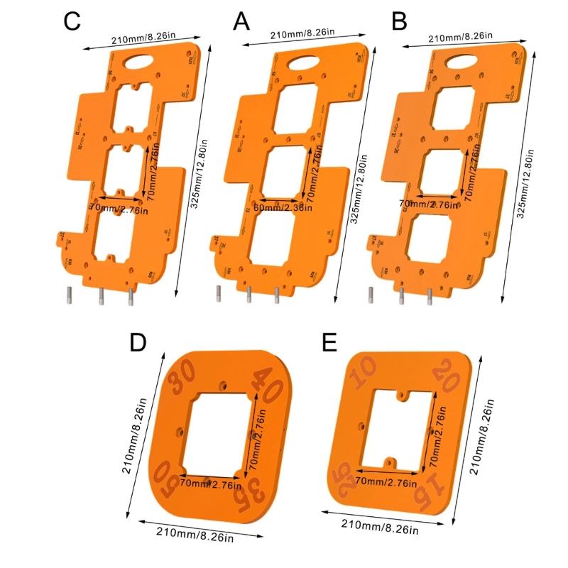 Multifunctional Sturdy Woodworking Slotting Template Designs for Carpenter and Enthusiasts Across Various Materials